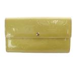 ルイヴィトン LOUIS VUITTON モノグラムヴェルニ ポルトフォイユ サラ 二つ折り長財布 黄色 イエロー M91523 /SR54 ■OH レディース