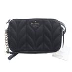 未使用品 ケイトスペード KATE SPADE キルティング チェーン ショルダーバッグ ロゴ 黒 ブラック WLRU5492 /SR4 ■SH