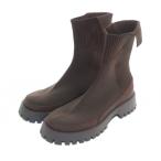 ショッピングニットブーツ エミ EMMI eco ニットブーツ 厚底 約23cm 茶色 ブラウン /AS ■OS レディース