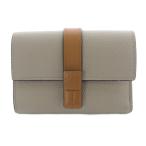 ロエベ LOEWE バーティカル ウォレット スモール 三つ折り財布 ロゴ ベージュ /SR34 ■OH レディース
