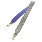 フェンディ FENDI ストラップユー ショルダーストラップ パイソン レザー バイカラー グレー パープル /YO4 ■OH レディース