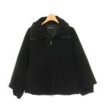  Emporio Armani EMPORIO ARMANI Zip выше с хлопком жакет внешний 42 черный /DF #OS женский 