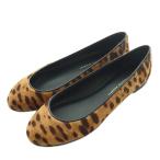  Giuseppe Zanotti дизайн плоская обувь балет L'Appartement обслуживание Leopard рисунок - lako36.5 Brown черный 