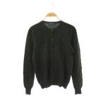 ラルフローレン RALPH LAUREN ウールカシミヤ クルーネックカーディガン ニット M ダークグレー /HK ■OS レディース