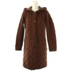 ショッピングラベンハム ラベンハム LAVENHAM フードキルティングコート 34 ブラウン /DO ■OS レディース