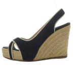 クリスチャンルブタン Christian louboutin サンダル ウエッジソール エスパドリーユ 35 ブラック /YO25 レディース
