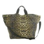 ザラウーマン ZARA WOMAN 2WAY ビッグトートバッグ ショルダーバッグ レオパード柄 中綿 茶 /MI ■OS レディース