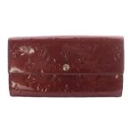 ルイヴィトン LOUIS VUITTON ヴェルニ ポルトフォイユサラ 長財布 赤 レッド M91521 /SR ■OH レディース
