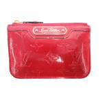 ルイヴィトン LOUIS VUITTON M91669 ヴェルニ ポシェットクレ コインケース 小銭入れ エナメル モノグラム 赤 レッド /JS レディース