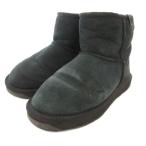 ショッピングemu エミュー emu オーストラリア ムートンブーツ ボア ショート 23cm 黒 ブラック /BS レディース