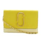 ショッピングmarc マークジェイコブス MARC JACOBS スナップショット チェーンショルダーウォレット ショルダーバッグ ミニ 黄色 アイボリー /MI ■OS レディ