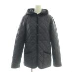  Lavenham LAVENHAM стеганое полотно капот пальто 40 темно-синий с хлопком /HK #OS женский 