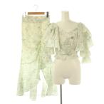  Snidel 23SS оборка tia-do укороченные брюки блуза разрез юбка выставить 0 F "теплый" белый светло-серый женский 