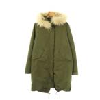 ko Large . канава .rudaga Ran teCOLLAGE GALLARDAGALANTE Mod's Coat Zip выше F хаки /HK #OS женский 