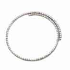 ショッピングMIUMIU ミュウミュウ miumiu クリスタルチョーカー シルバー色 /SR ■OH レディース