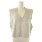 ショッピングMIUMIU ミュウミュウ miumiu MJT672 コットン ロゴ ベスト プルオーバー XS 杢グレー /ES ■OS ■SH レディース