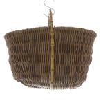 エバゴス EBAGOS オーバル型 かごバッグ ハンドバッグ 茶 ブラウン /SR18 レディース