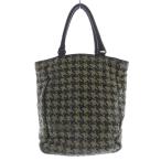 ショッピングヴェネタ ボッテガヴェネタ BOTTEGA VENETA 千鳥格子柄 イントレチャート トートバッグ ハンドバッグ 黒 ブラック アイボリー 222347 /SR ■OH レデ