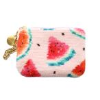 フェイラー FEILER ラブラリーバイ LOVERARY BY キー&カードポーチ スイカドット マルチカラー ピンク 緑 グリーン /SS ■OS