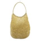 アンテプリマ ANTEPRIMA スタンダード ラウンド ワイヤーハンドバッグ 肩掛け PVC ゴールドカラー /GV レディース