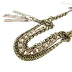  не использовался товар Lanvin LANVIN коллекция с биркой коричневый n цепочка для ключей ремень под старину F золотой цвет Gold цвет /UO женский 