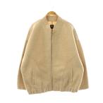 ショッピングzara ザラ ZARA ブークレ オーバーサイズ ボンバージャケット ブルゾン M-L ベージュ /DF ■OS レディース