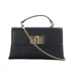 ショッピングフルラ フルラ FURLA 1927 ミニトップハンドルバッグ 2way ハンド ショルダー チェーン レザー ゴールド金具 黒 ブラック WE00423 ARE000