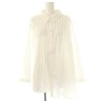 ショッピングzara ザラ ZARA プリーツシャツ 長袖 XL ホワイト /ES ■OS ■SH レディース