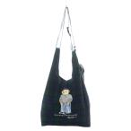  Polo Ralph Lauren эко-сумка складной большая сумка Polo Bear tartan проверка нейлон зеленый зеленый темно-синий темно-синий 