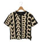 ショッピングJACOBS マークジェイコブス MARC JACOBS THE MONOGRAM BABY Tシャツ カットソー 半袖 L ブラック アイボリー C605P02PF22 /DF ■OS レディース