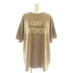 ショッピングSH- 未使用品 レミレリーフ REMI RELIEF 23SS アパルトモン別注 CAMP DARTSMONTH T-SH Tシャツ カットソー M モカ オフホワイト /DO ■OS レデ
