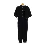 ショッピングロンハーマン ロンハーマン ヴィンテージ  R.H.vintage ワッフル オールインワン サロペット 半袖 S 黒 ブラック /AT ■OS レディース