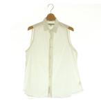 ショッピングINDIVIDUALIZED インディビジュアライズドシャツ INDIVIDUALIZED SHIRTS コットン ノースリーブシャツ ブラウス アメリカ製 15 ホワイト