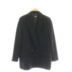 ザラ ZARA テーラードジャケット ブレザー L 黒 ブラック /AT ■OS レディース