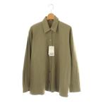 未使用品 ミューズ ドゥーズィエム クラス MUSE de Deuxieme Classe 25SS STRETCH TWILL CACHE シャツ 長袖 リネン F カーキ /HK ■OS レデ