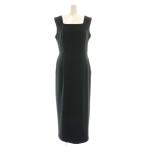 ショッピングロンハーマン ロンハーマン Ron Herman スクエアネックワンピース マキシ ロング ノースリーブ XS 黒 ブラック /AT ■OS レディース