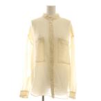 ショッピングロンハーマン ロンハーマン Ron Herman 24AW セルロースバンドカラーシャツ ブラウス S アイボリー /DF ■OS レディース