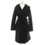 ザラ ZARA フーデッドソフトコート アウター ベルト付き EUR S ブラック /CX ■OS レディース