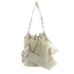 ショッピングzara ザラ ZARA ナイロン 巾着 ショルダーバッグ ハンドバッグ 2way ベージュ /SR レディース