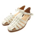 ショッピンググルカサンダル アルアバイル allureville ×アルテサノス ARTESANOS グルカサンダル 38 白 ホワイト /SS ■OS レディース