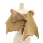 カールドノヒュー KARL DONOGHUE ムートン ケープ 羊革 ベージュ /HK ■OS レディース