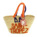 ショッピングストローバッグ キロメートル パリ KILOMETRE PARIS 25SS SAINT-TROPEZ かごバッグ ストローバッグ ハンドバッグ 刺繍 ベージュ オレンジ 紫 パープル /MI