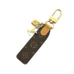 ルイヴィトン 25年 キーホルダー・LV チェリシュド キャンバス レザー モノグラム柄 茶 ブラウン M01184 /MI ■OS レディース