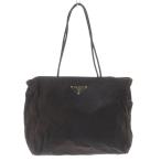 ショッピングPRADA プラダ PRADA ナイロン 三角プレート 肩掛け ショルダーバッグ 茶色 ブラウン /SR ■OH レディース