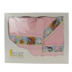  не использовался товар Feiler FEILER baby нагрудник &amp; полотенце &amp; одеяло baby комплект розовый /YO14 Kids 