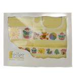  не использовался товар Feiler FEILER baby нагрудник &amp; полотенце &amp; одеяло baby комплект желтый /YO13 Kids 
