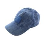 ショッピングロエベ ロエベ LOEWE アナグラムパッチ フロックデニム キャップ 帽子 ONE SIZE 青 ブルー K820358X27 /MI ■OS レディース