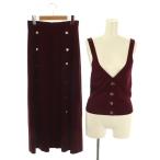  Zara ZARA вязаный выставить верх и низ юбка M маленький бобы цвет /AT #OS женский 