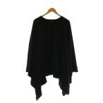 タカヒロミヤシタザソロイスト TAKAHIRO MIYASHITA The Soloist. クルーネックポンチョ スウェット トレーナー ブラック メンズ