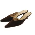 ブレンテッラ BRENTELLA Vカット ミュール ポインテッドトゥ 37 24.0cm ボルドー /MI ■OS レディース